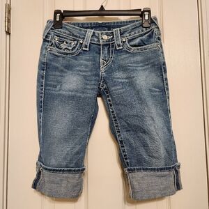 ⭐️ True Religion Sophie Cuffed Bermuda Shorts Size 25
